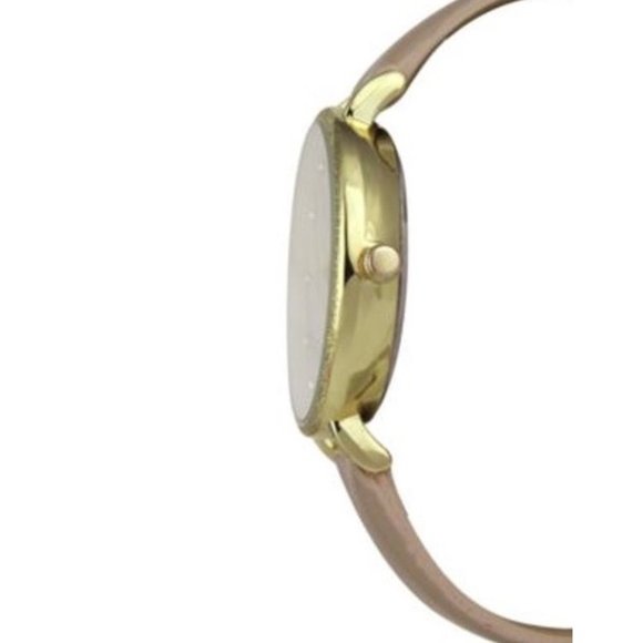 I.n.c. International Concepts Women\'s Faux-Leather Strap Watch 36mm & 3-Pc NIB